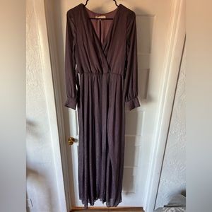 Baltic Born Shimmery Plum Maxi Dress